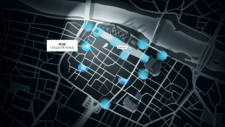 Mapa Festival Luce Zaragoza Flux Plaza del Justicia